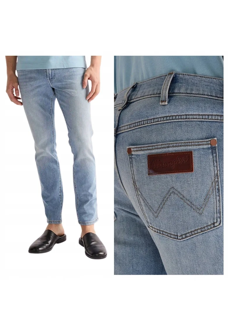 Blugi Barbati,  Larston, W31-L32 US, Albastru, Bumbac, Design Clasic Casual, Ideal Pentru Uz Zilnic, Material Premium Confortabil, Aspect Denim Modern, 5 Buzunare, Fermoar