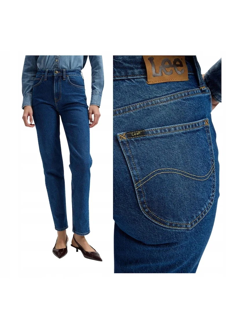 Blugi Dama,  Carol, W29-L31 US, Albastru, Bumbac, Design Clasic Casual, Ideal Pentru Uz Zilnic, Material Premium Confortabil, Aspect Denim Modern, 5 Buzunare, Fermoar