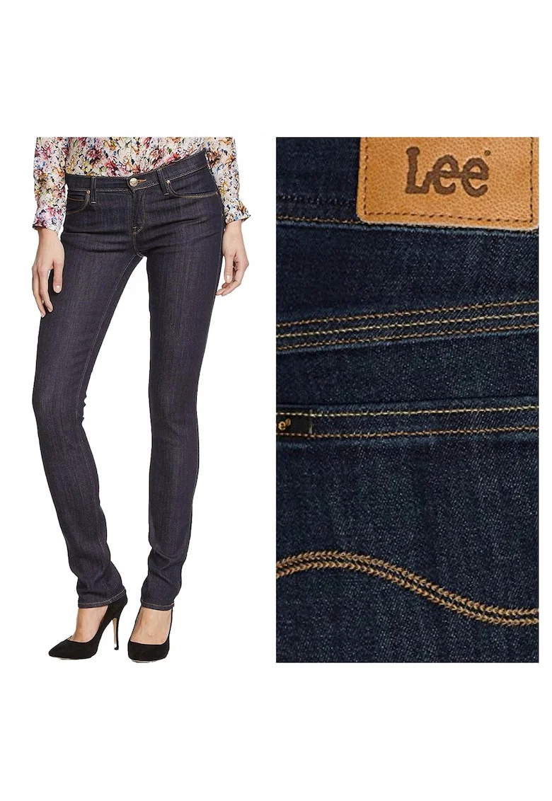 Blugi Dama,  Jade, W27-L33 USA, Albastru, Bumbac, Design Clasic Casual, Ideal Pentru Uz Zilnic, Material Premium Confortabil, Aspect Denim Modern, 5 Buzunare, Fermoar