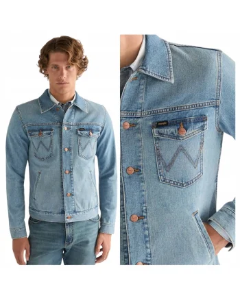 Camasa Barbati,  Denim Jacket, L INTL, Albastru, Bumbac, Design Clasic Casual, Ideal Pentru Uz Zilnic, Material Premium Confortabil, Aspect Denim Modern, Croiala Regular Fit