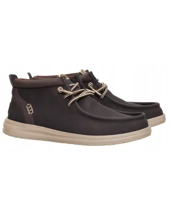 Mocasini Barbati Piele Ecologica, Spuma EVA, Wally Grip Classic, Maro, Maro inchis