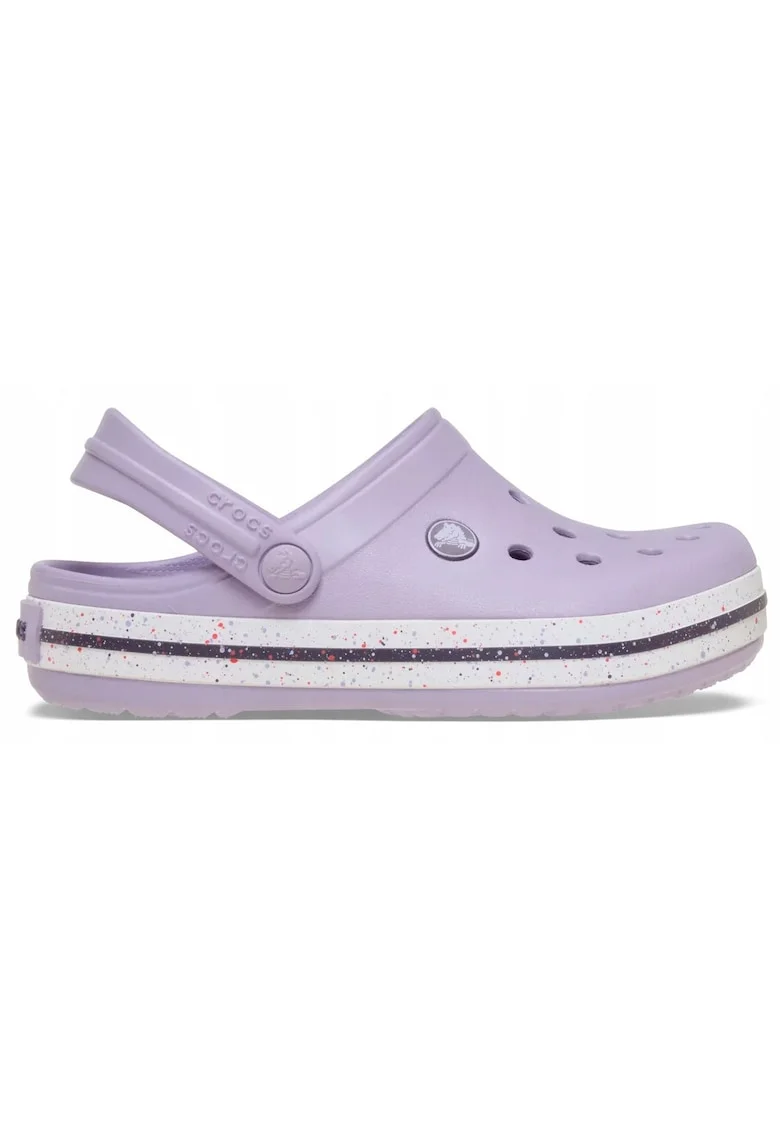 Saboti Copii Spuma Croslite, Crocband Spackled Band 211646 Clog, Violet, Alb/Violet