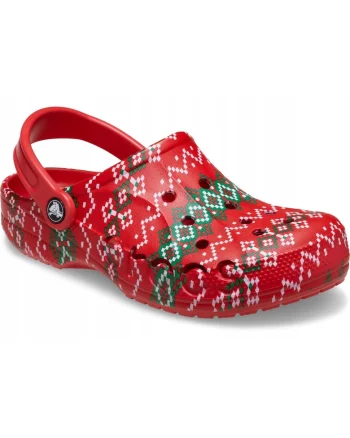 barbati, saboti clog, Baya Holiday Graphic Clog 211938, Rosu/Multicolor
