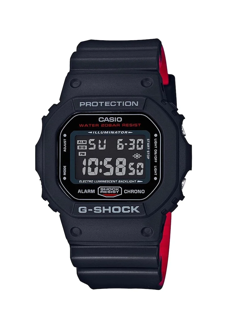 Ceas digital patrat, Negru