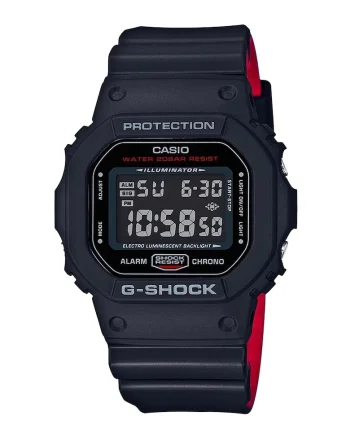 Ceas digital patrat, Negru