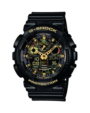 Ceas cronograf cu mecanism quartz G-Shock, Negru