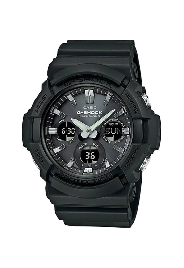 Ceas quartz cu display analog si digital, Negru