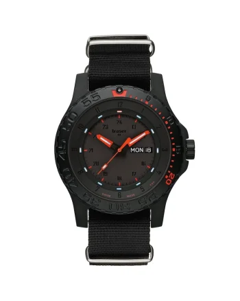 Ceas barbatesc  H3 104147 P66 Red Combat 45mm, 20ATM, Negru
