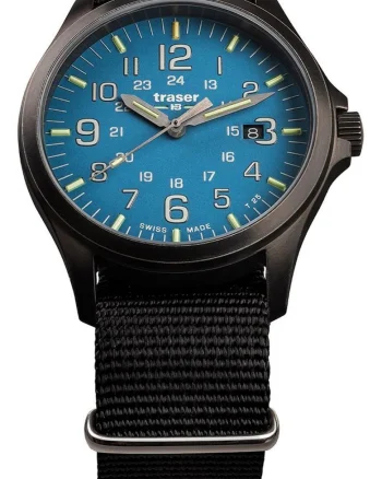 H3 108647 P67 Officer GunMetal Skyblue Men's 42mm 10ATM