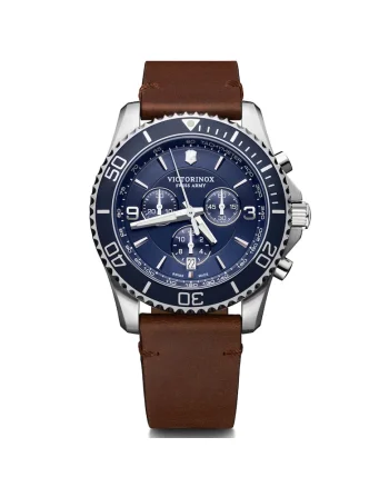 Ceas barbatesc  241865 Maverick Chronograph 43mm, 10ATM, Argintiu