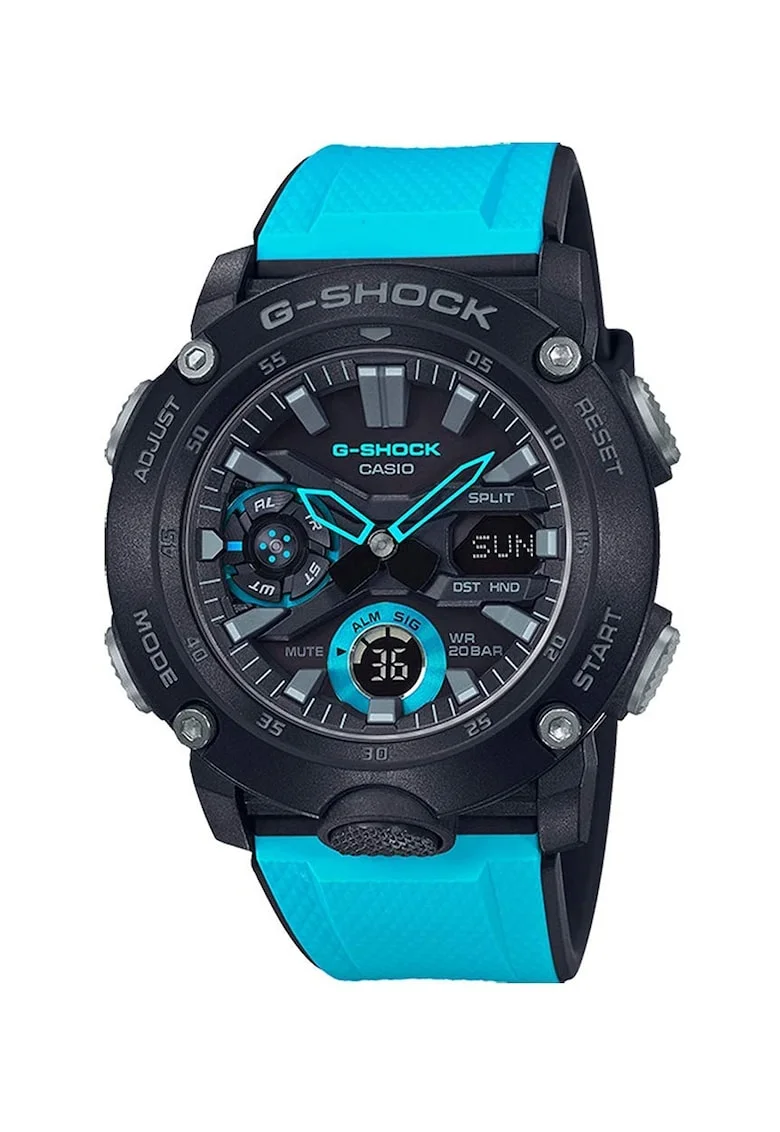 Ceas cronograf G-Shock, Turcoaz/Negru