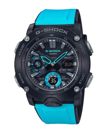 Ceas cronograf G-Shock, Turcoaz/Negru