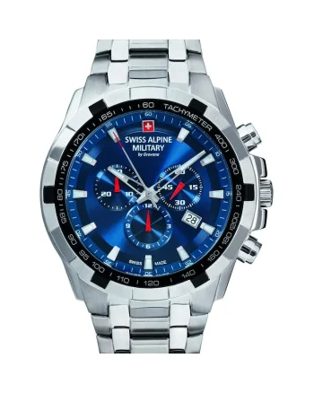 Ceas barbatesc Swiss Military 7043.9135, Quartz, 46mm, 10ATM, Argintiu