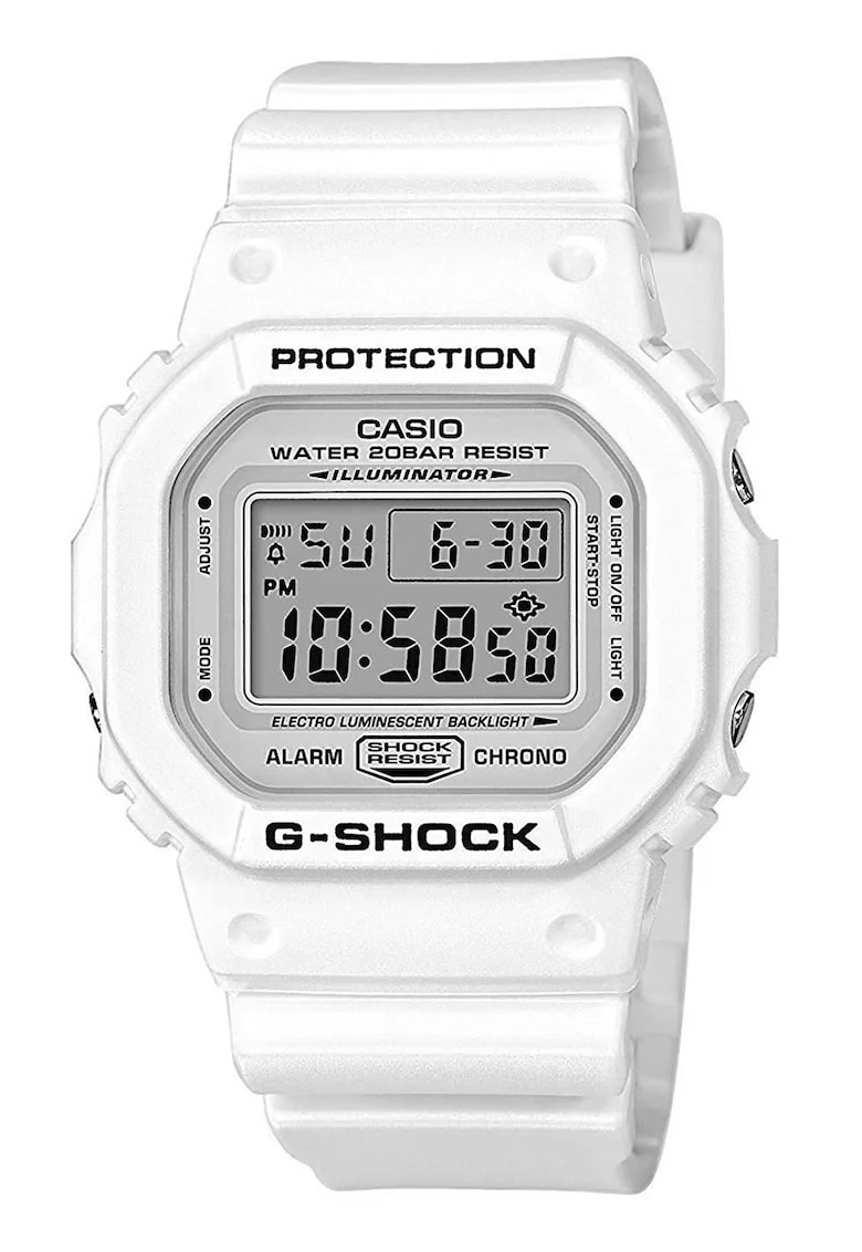 Ceas digital G-Shock, Alb