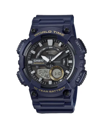 Ceas pentru Barbati  Analog-Digital AEQ-110W-2AVDF, Negru