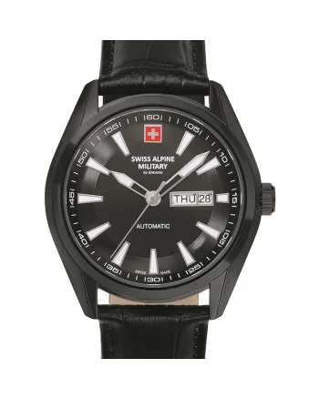 Ceas barbati  7090.2577, Automat, 43mm, Curea din Piele Neagra