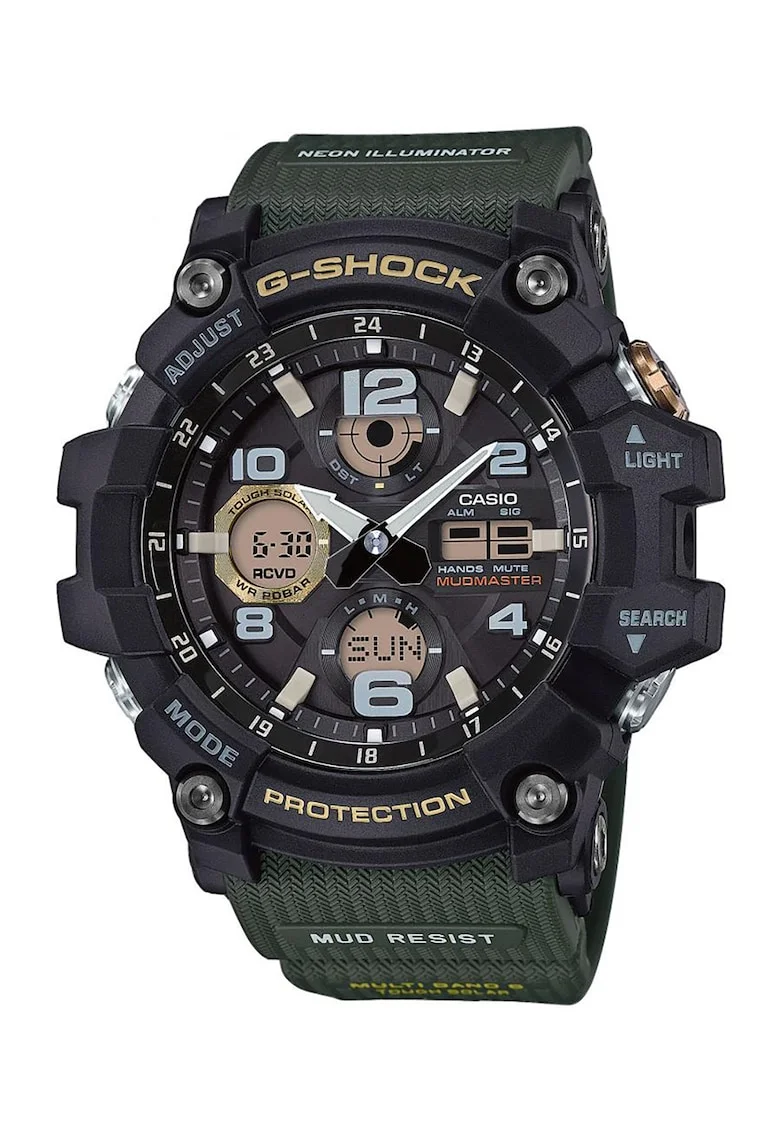 Ceas analog si digital G-Shock Mudmaster, Verde inchis