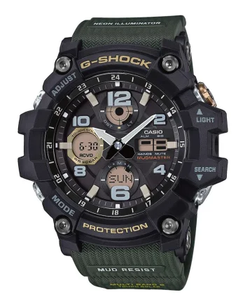 Ceas analog si digital G-Shock Mudmaster, Verde inchis