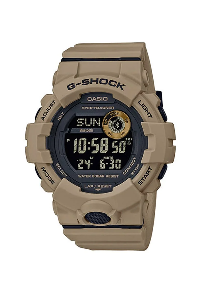Ceas cronograf digital cu bluetooth, Bej