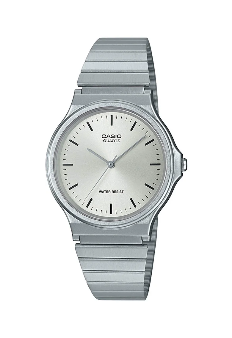 Ceas unisex cu bratara metalica, Argintiu