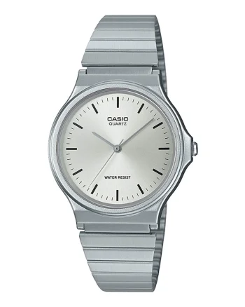 Ceas unisex cu bratara metalica, Argintiu