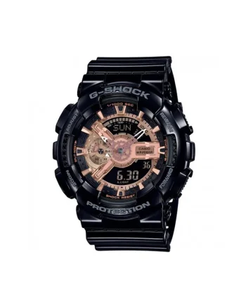 Ceas cronograf G-Shock, Negru/Bronz