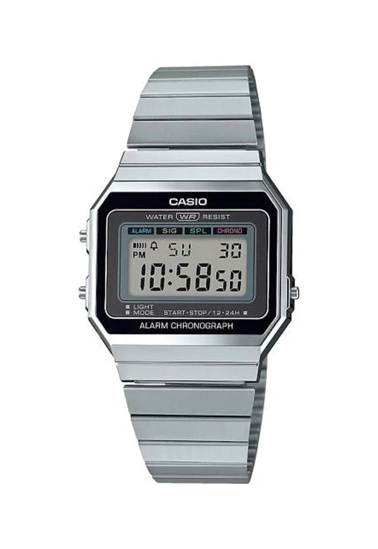 Ceas digital unisex, Argintiu