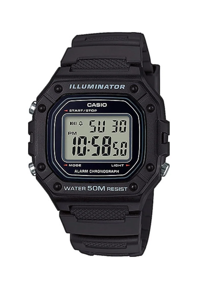 Ceas barbatesc  Collection W-218H, Negru