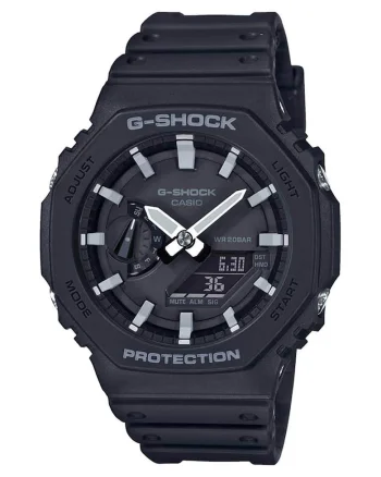 Ceas cu bratara de rasina G-Shock, Negru