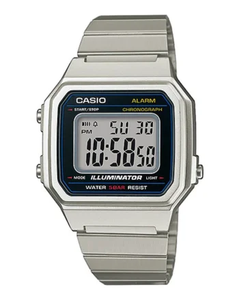Ceas digital cronograf unisex, Argintiu