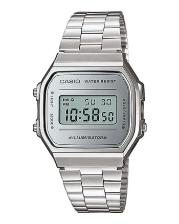 Ceas digital unisex, Argintiu
