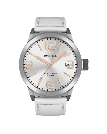 Ceas barbatesc TW-Steel TWMC44 MC-Edition, 50mm, 5ATM, Argintiu, Alb