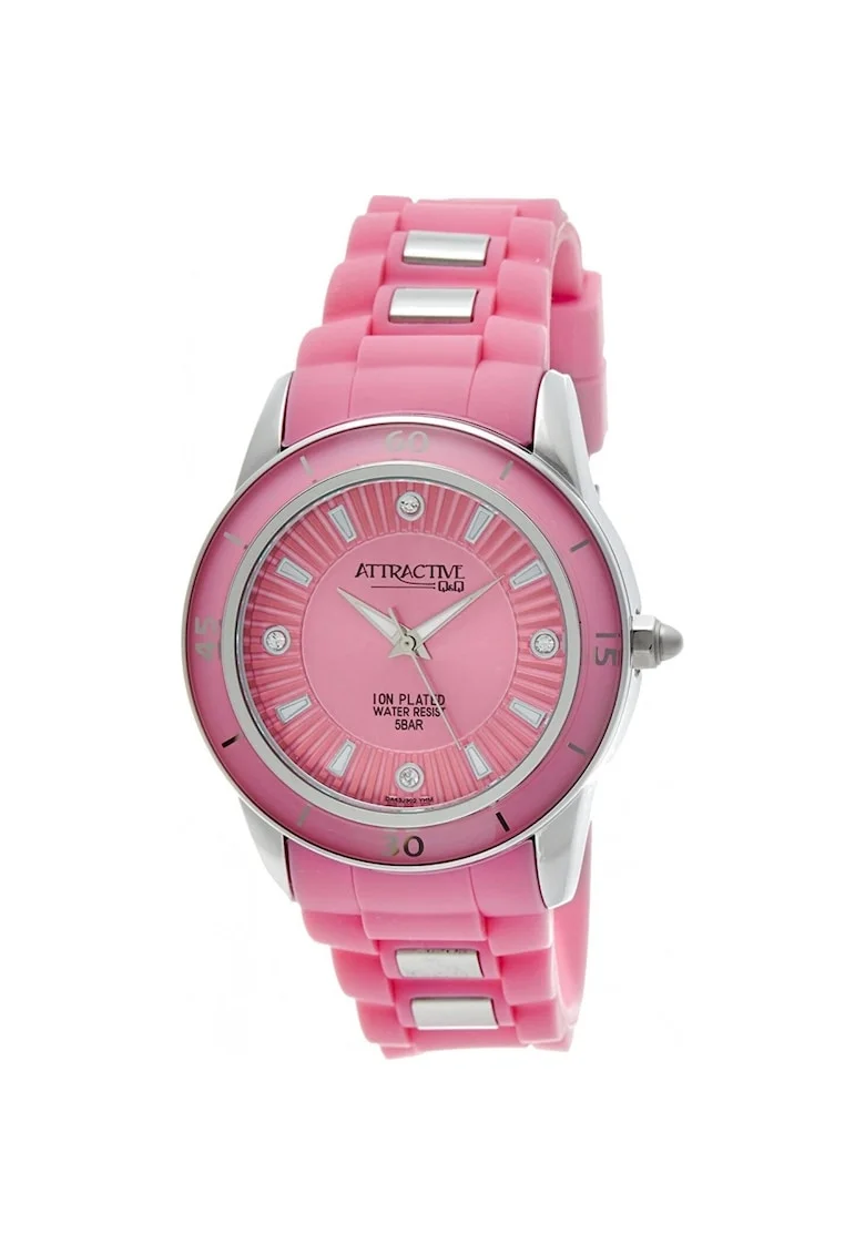 Ceas dama  Attractive Urbanity - 34745, Argintiu/Roz