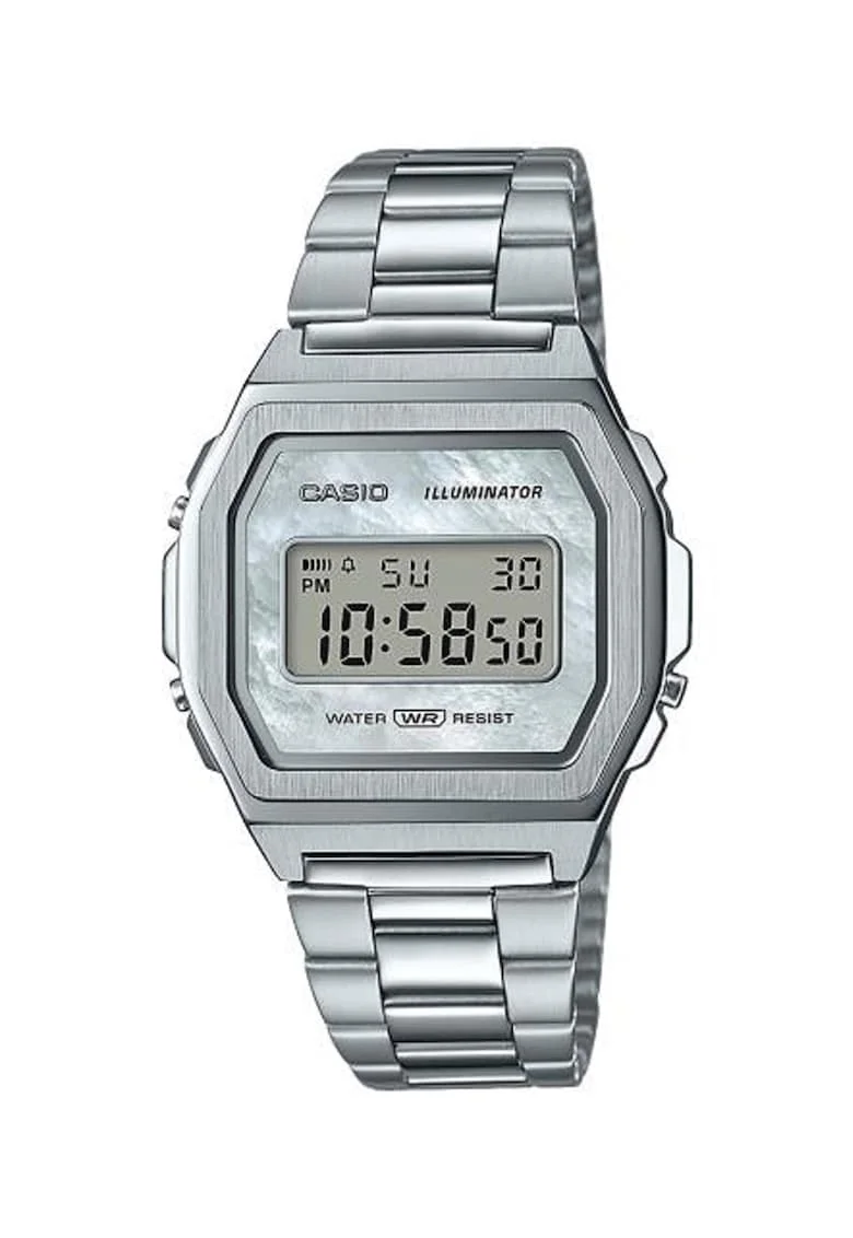 Ceas unisex cu o bratara metalica, Argintiu