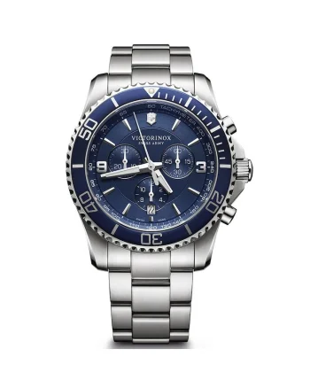 Ceas barbatesc 241689 Maverick, 43mm, 10ATM,Argintiu, Argintiu