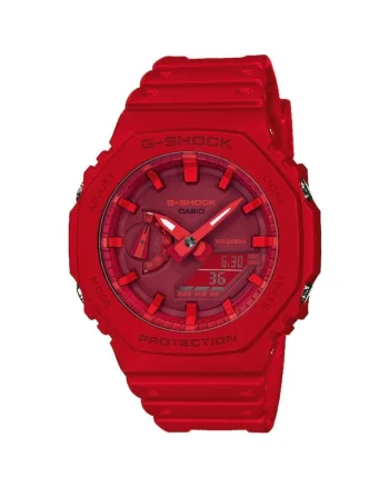 Ceas barbatesc  G-Shock, 45mm, 20ATM, Rosu, Rosu