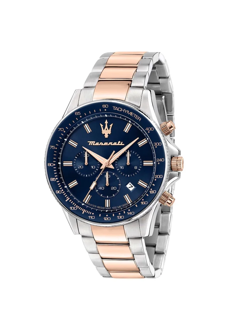 Ceas barbatesc  Quartz, 44mm, 10ATM, Albastru