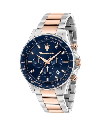 Ceas barbatesc  Quartz, 44mm, 10ATM, Albastru