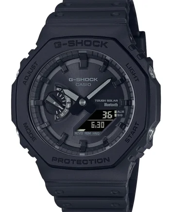 Ceas analog si digital cu baterie solara G-Shock, Negru
