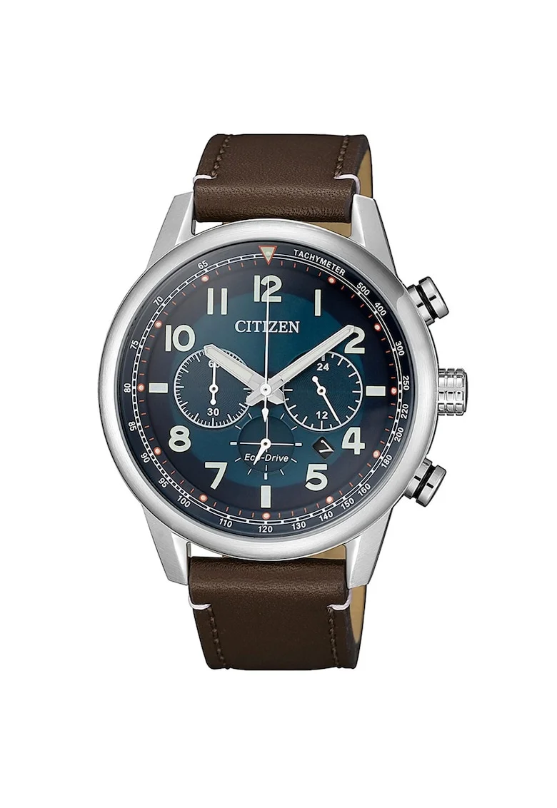 Ceas barbatesc  CA4420-13L Eco-Drive Cronograf, 43mm, 10ATM, Argintiu