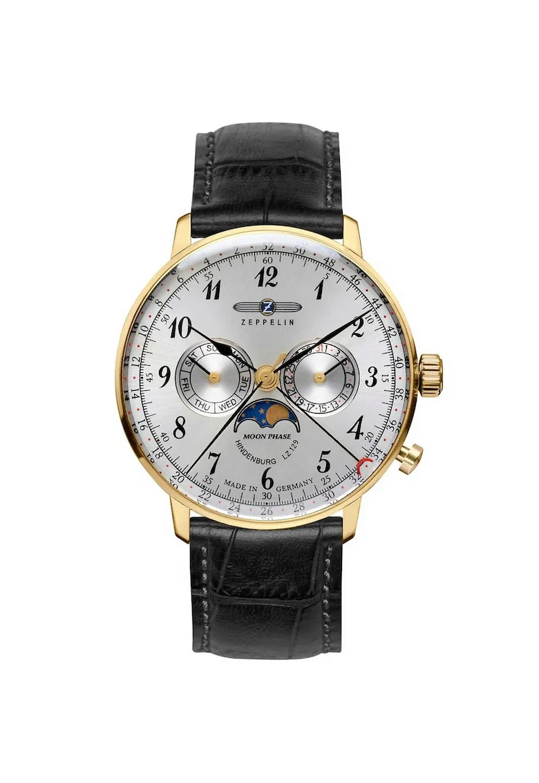 Ceas barbatesc  7038-1, Quartz, 40mm, 3ATM, Auriu