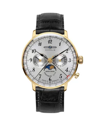Ceas barbatesc  7038-1, Quartz, 40mm, 3ATM, Auriu