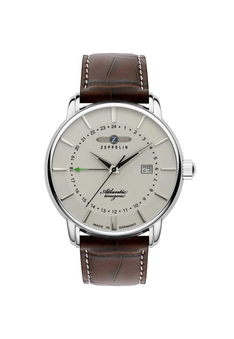 Ceas barbatesc  8442-5, Quartz, 41mm, 5ATM, Argintiu