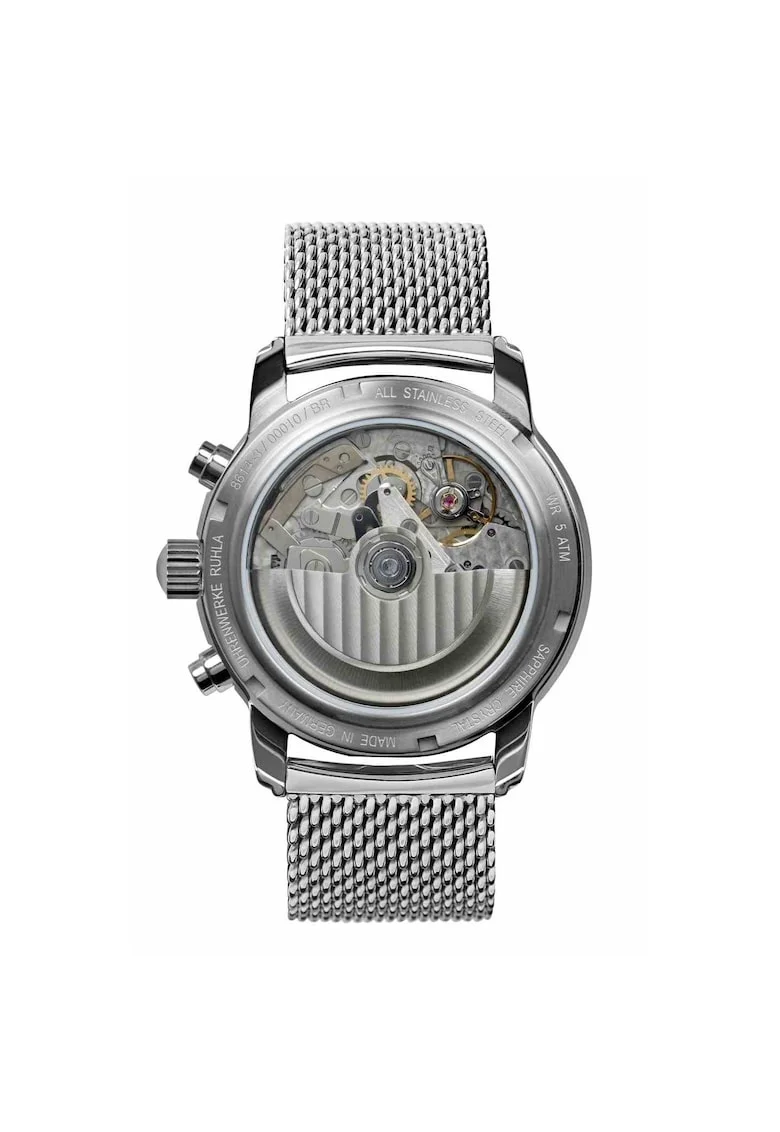 Ceas barbatesc,  Inox, 42 mm, Gri
