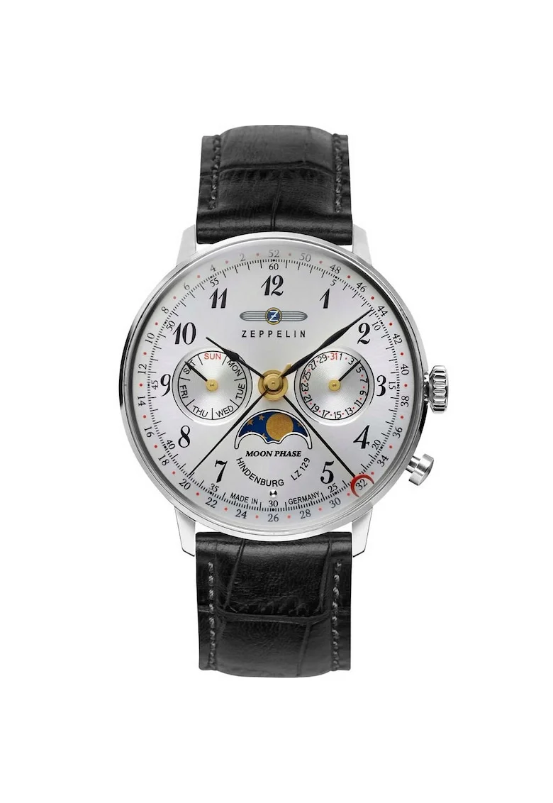7037-1 Hindenburg LZ129 ladies watch moon phase 36mm