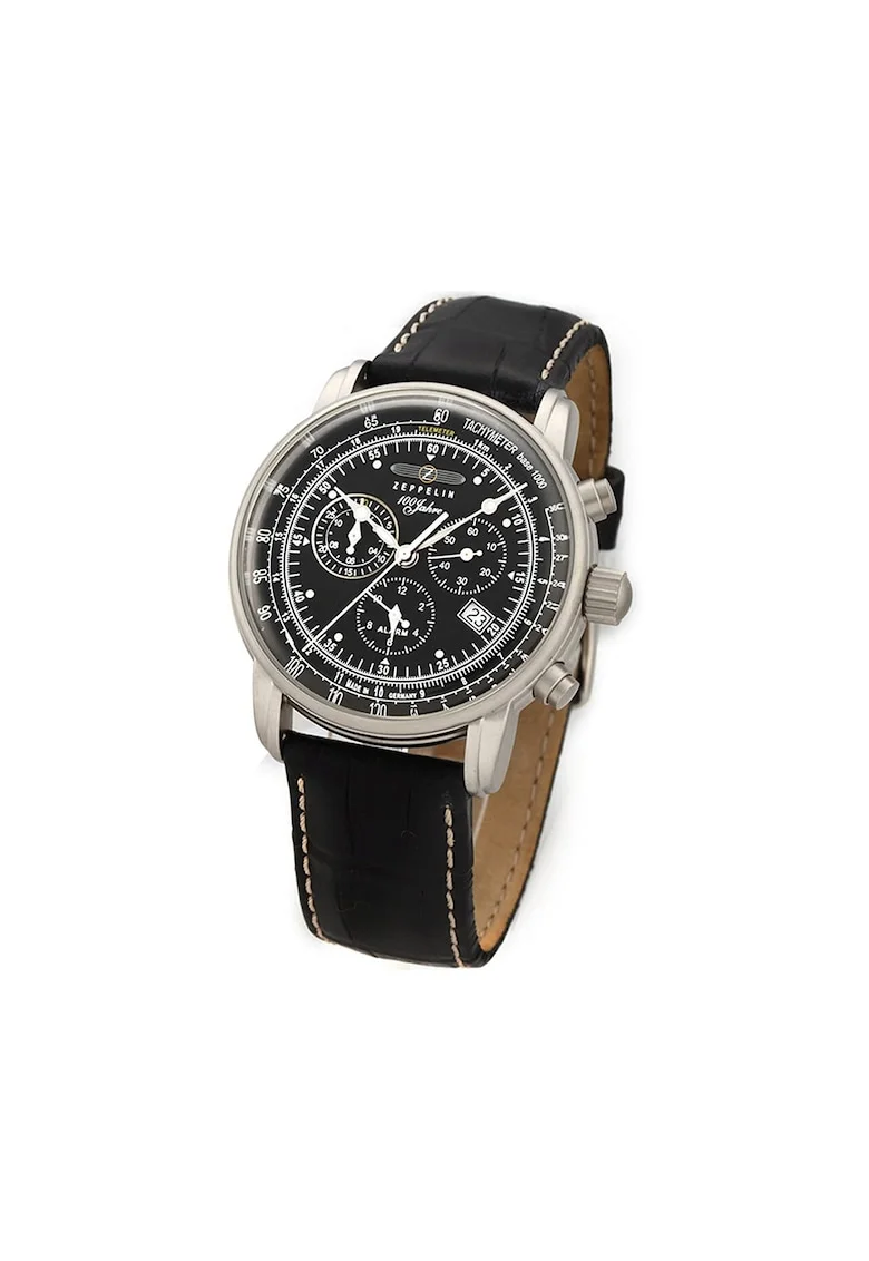 Ceas barbatesc  7680-2, Quartz, 42mm, 5ATM, Argintiu