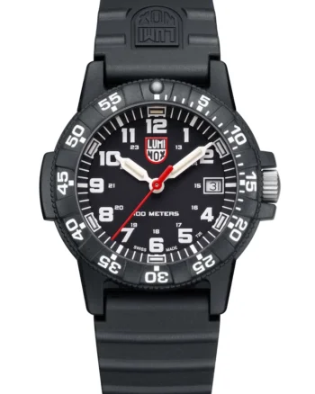 Ceas pentru barbati Leatherback Sea Turtle XS,  39 mm, Mecanism Quartz, Analog, Carbon/Cauciuc, Negru