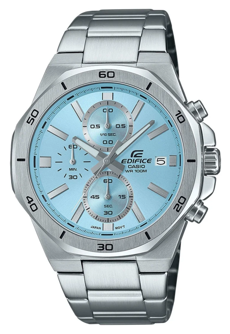 Ceas barbatesc  EFV-640D-2AVUEF, argintiu, 40mm