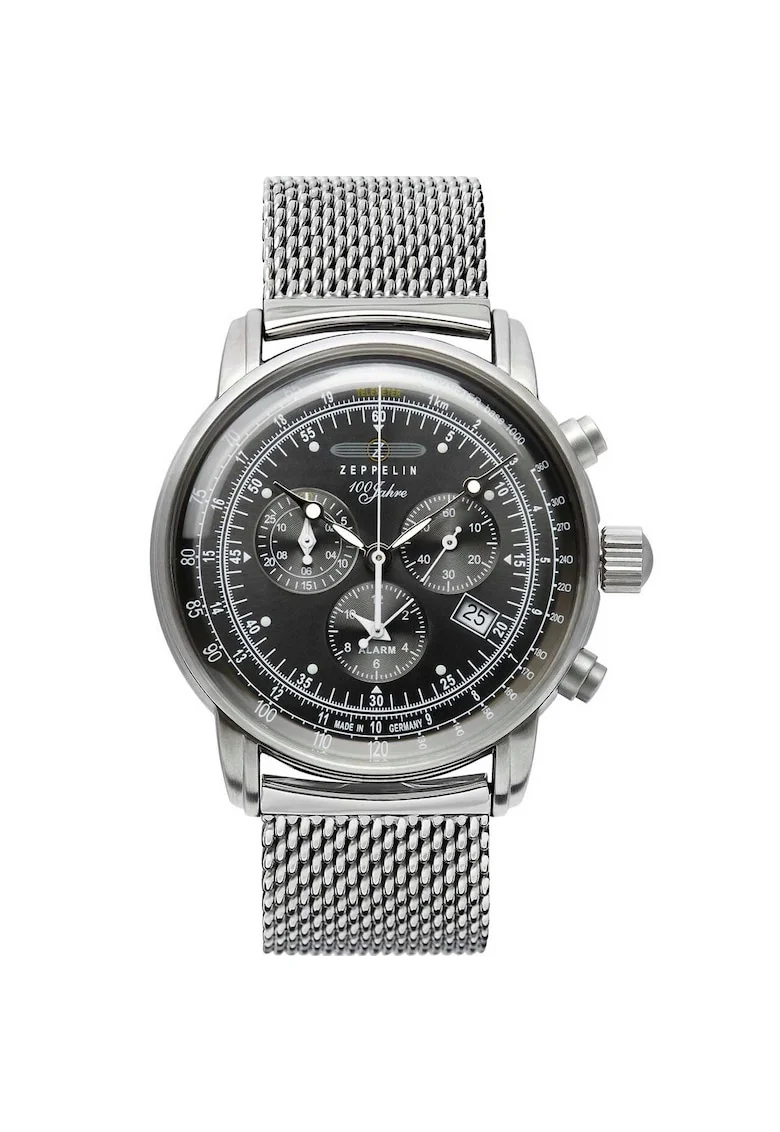 Ceas barbatesc  7680M-2, Quartz, 43mm, 5ATM, Argintiu