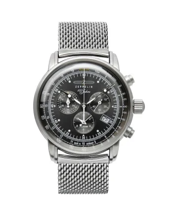 Ceas barbatesc  7680M-2, Quartz, 43mm, 5ATM, Argintiu